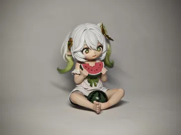 Modelo para impresión 3D: 《纳西瓜》手办 已分件 多色打印 高14cm — vista de referencia 5