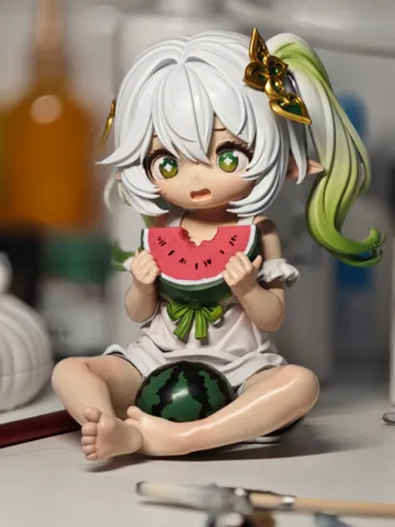 Modelo para impresión 3D: 《纳西瓜》手办 已分件 多色打印 高14cm — vista de referencia 2