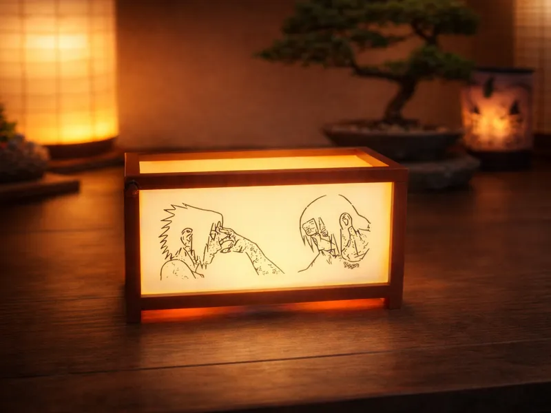 Itachi vs Sasuke Final Battle – Anime Shadow Lamp