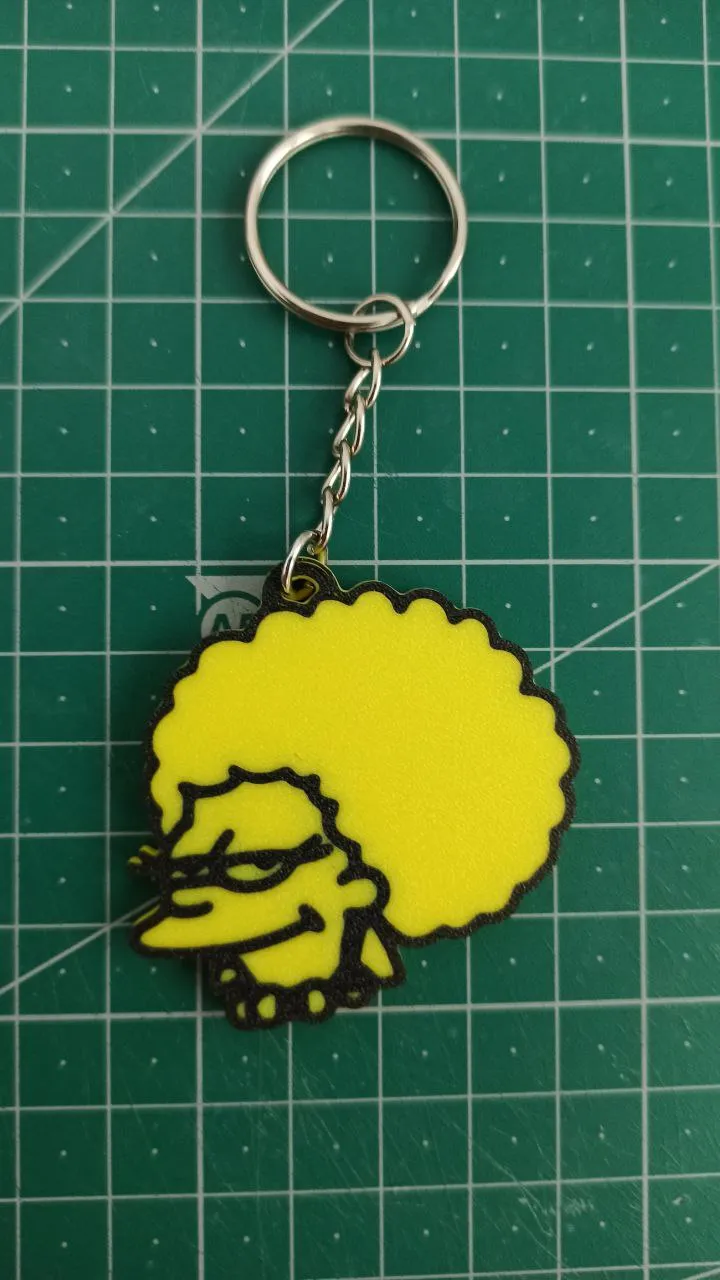 THE SIMPSONS PATTY AND SELMA KEYCHAIN / EARRINGS view 4