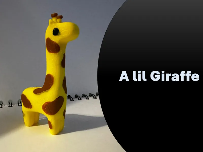 A lil giraffe