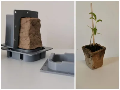 Growing Pot Cardboard Press mold