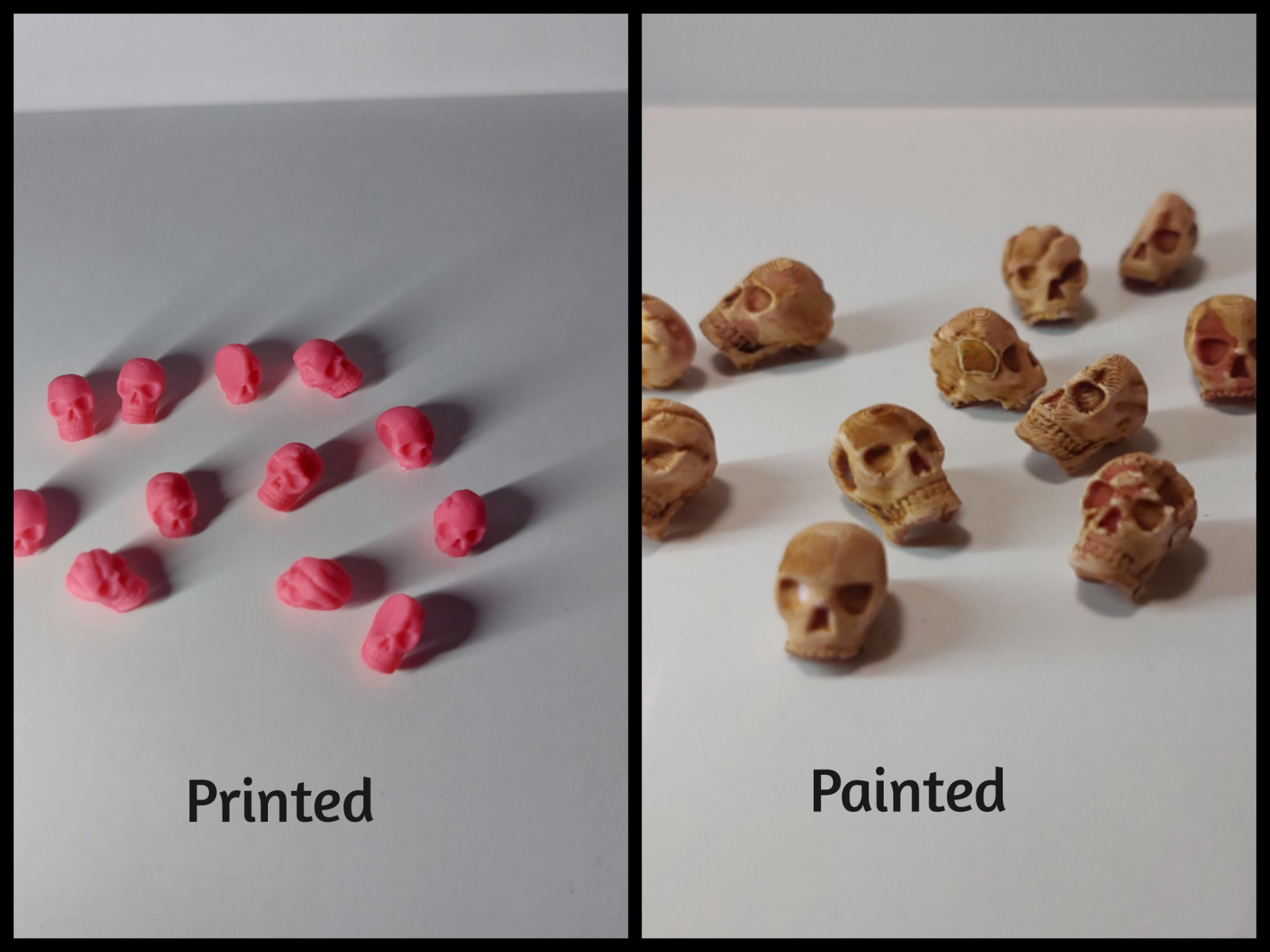 Skulls for Mini bases, Diorama, Gaming, Board Game