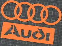 Pochoir logo Audi — photo 1
