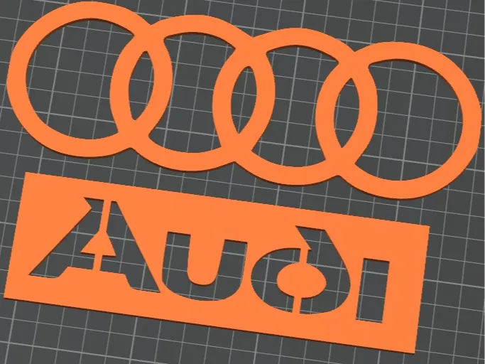 Audi - car logo stencil