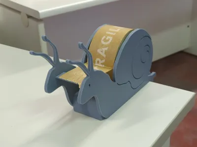 Snail tape dispenser - Desk edge clamp