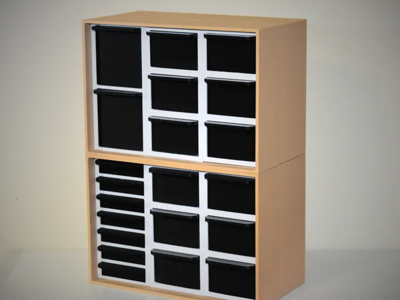 Compact Hardware/Small Parts Organizer