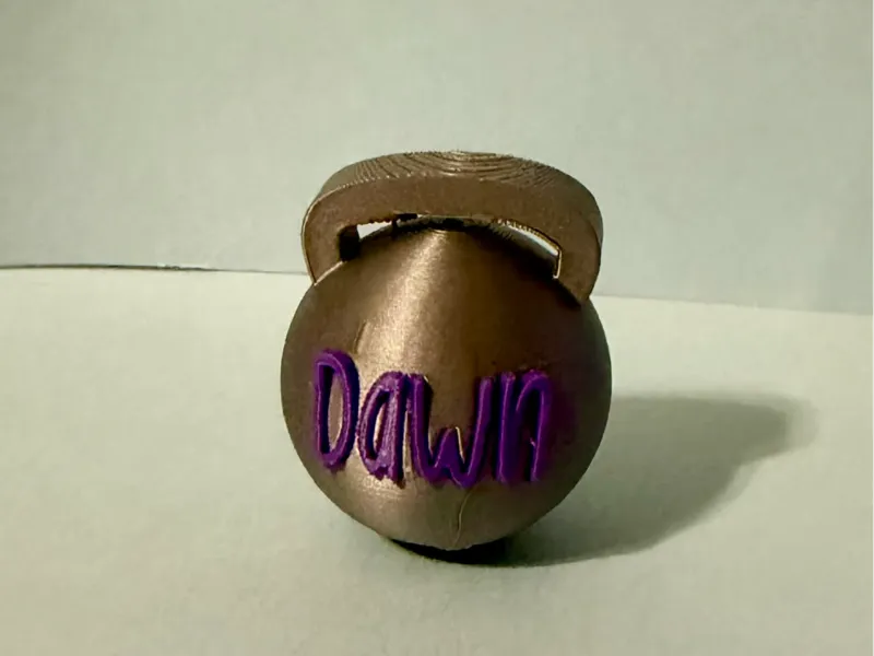 Kettle Bell With editable Name