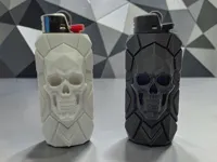 Low-Poly Skull Bic Sleeve 