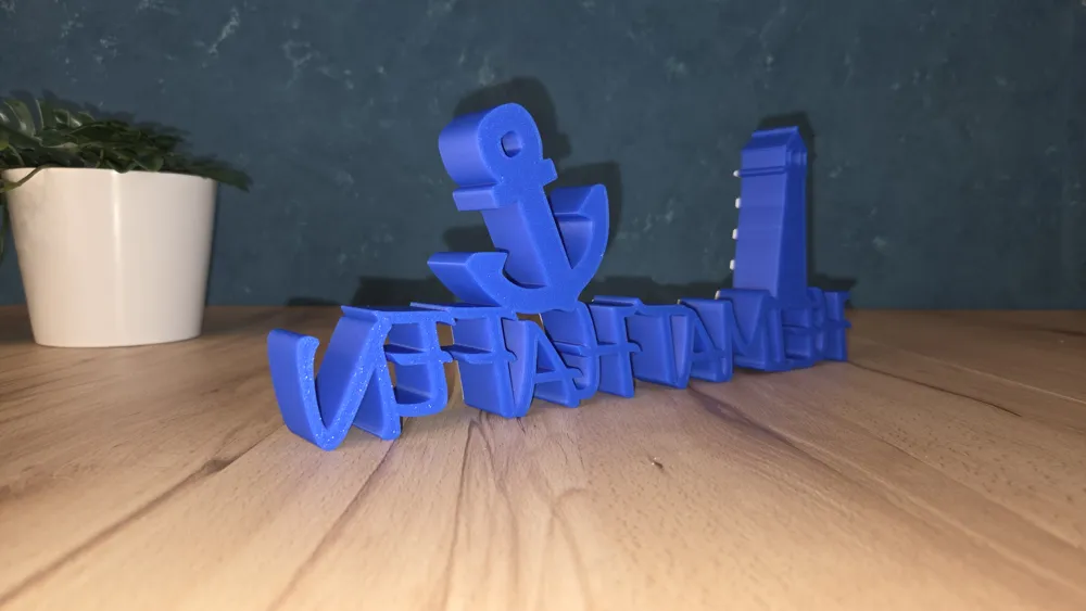 HOME PORT with Anchor & Lighthouse – Lettering - Free 3D Print Model ...