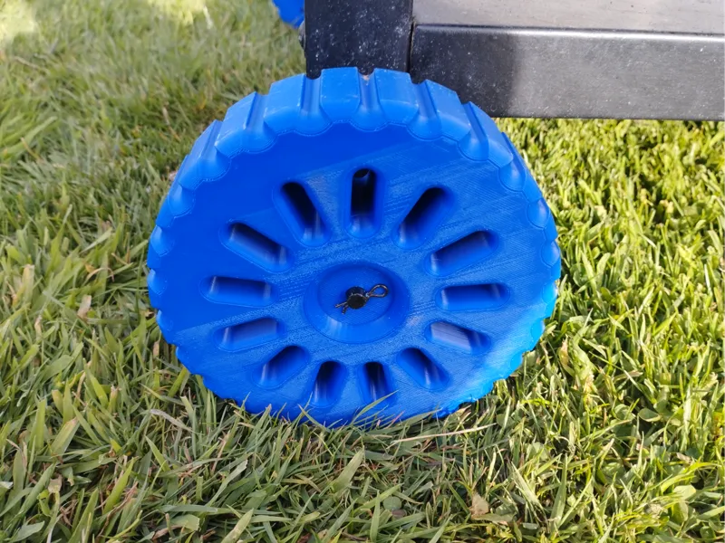 Roue pour barbecue à gaz