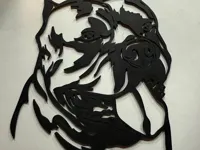 Silhouette American Bully (décoration murale) — photo 2