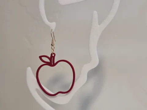 Pendientes: Minimalist Apple Earrings — referencia de MakerWorld