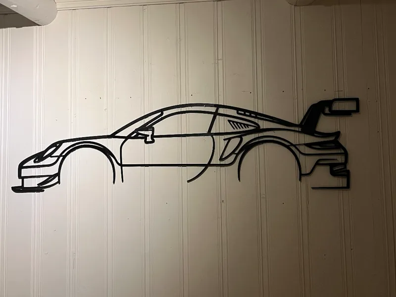 Porsche 911 RSR wall art