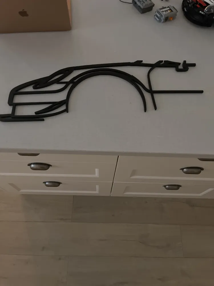 Porsche 911 RSR wall art - Free 3D Print Model - MakerWorld