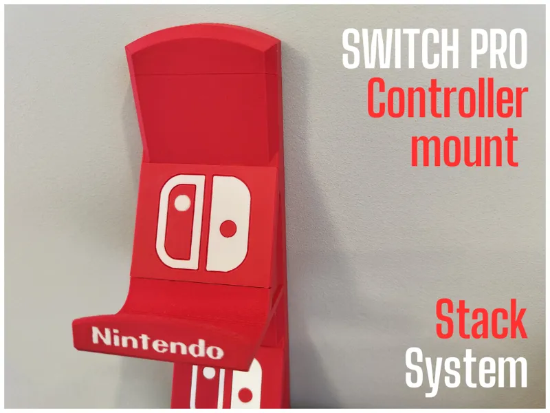 Switch Pro controller wall mount, stackable