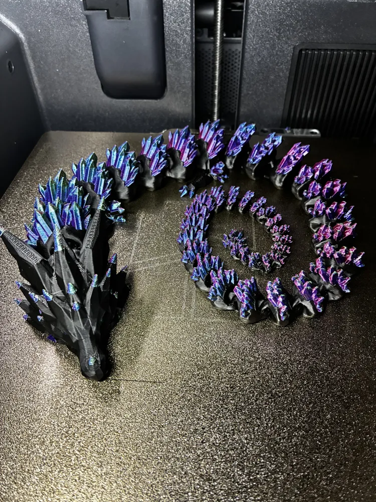 Articulated Crystal Dragon-Fast Cool Looking Flexy - Free 3D Print ...