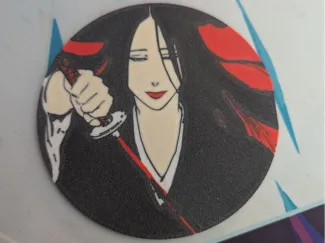 Unohana Retsu Coaster Made by ImageToKeychain