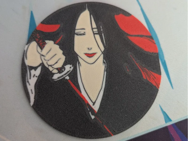 Unohana Retsu Coaster Made by ImageToKeychain