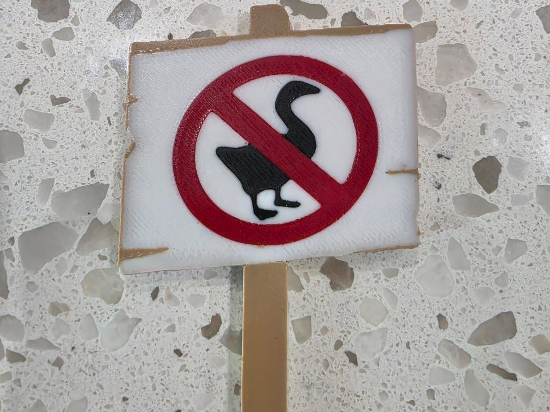 Untitled Goose No Goose Sign