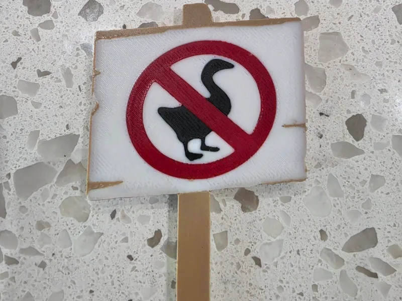 Untitled Goose No Goose Sign