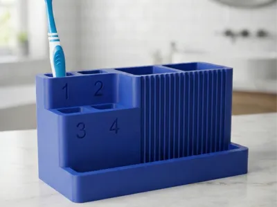Universal Family Toothbrush & Toothpaste Organizer