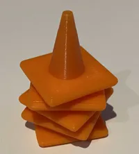 Mini cône de signalisation orange — photo 2