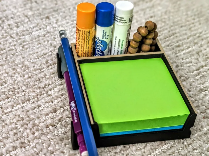 Small Post it note Desk organizer 