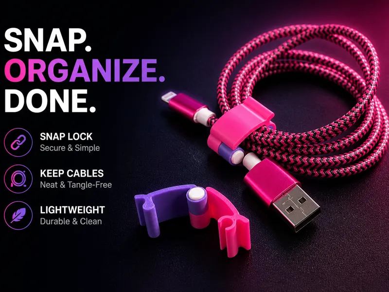 SnapLoop Cable Clip Organizer