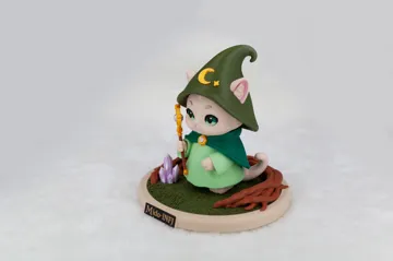 Figura decorativa: Mido · INFJ Cat Astrologer · Original Figurine — vista de referencia 5