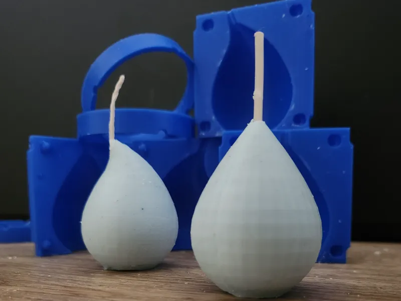 Water Drop Candle Mold Set 