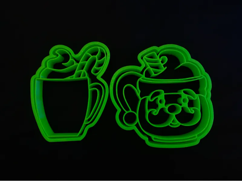 Christmas Mug Cookie Cutter & Stamp Set