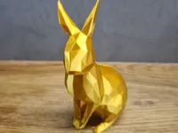 Lapin de Pâques décoratif low poly — photo 2
