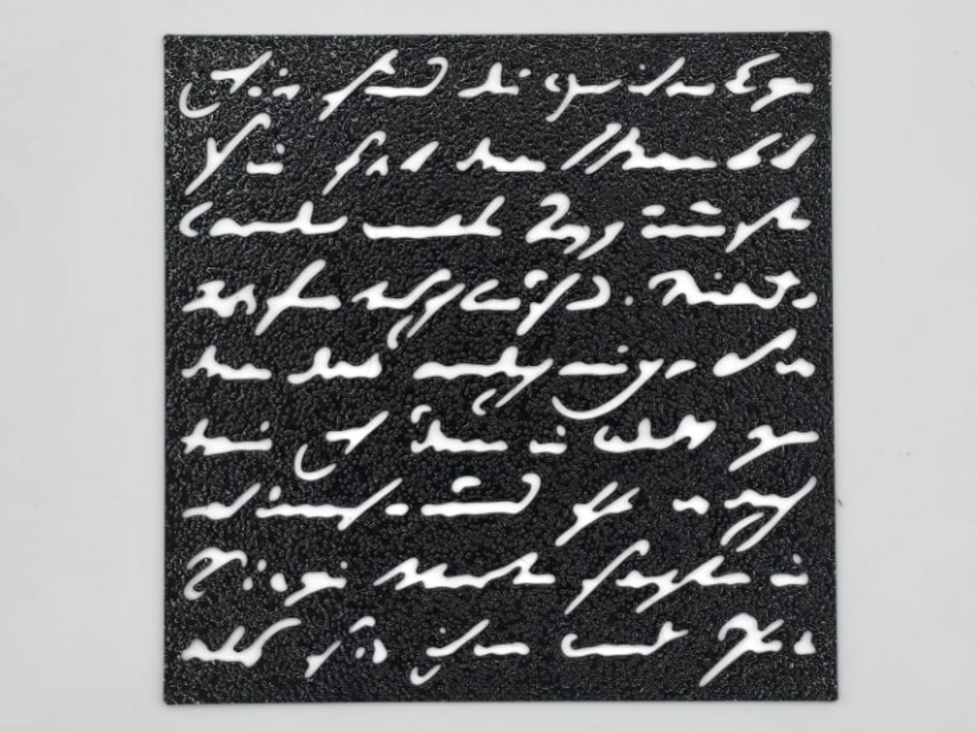 Handwriting Script Stencil