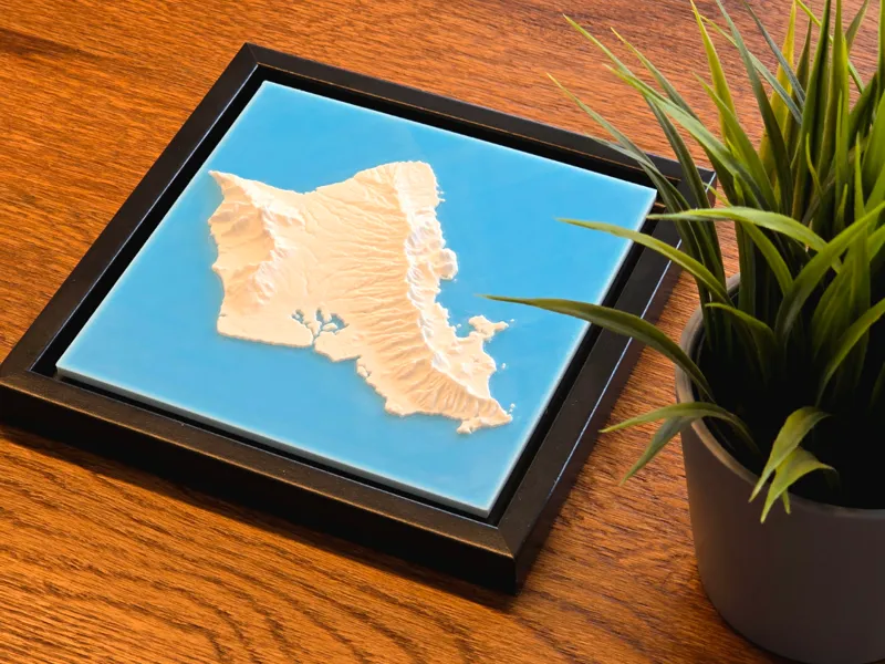 Hawaii, USA (HI) Topographic Island Map 