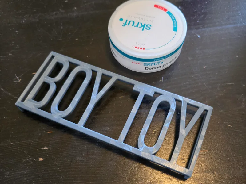 Boy Toy "belt" buckle
