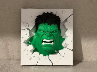 Hulk Wall Smash - 3D Wall Art