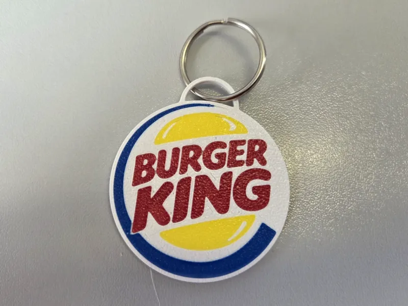 Burger King Logo Keychain Portachiavi Logo Burger 