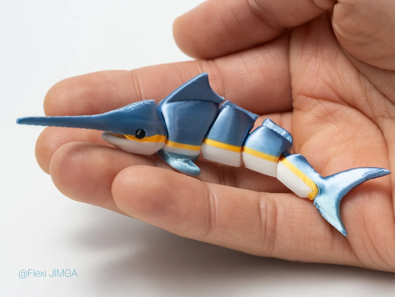 Mini Swordfish – Articulated & Keychain view 3