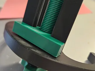 Crutch table holder bottom piece