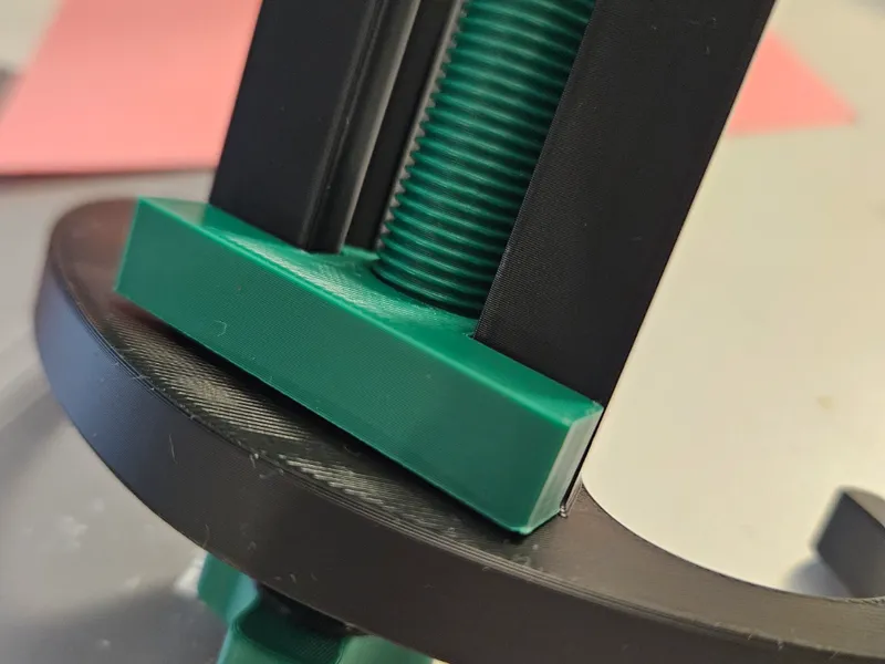 Crutch table holder bottom piece