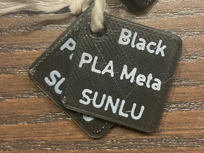 Labeled Filament Swatch 