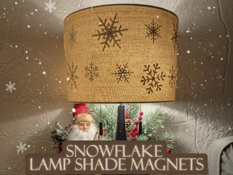 Snowflake Lamp Shade Magnets