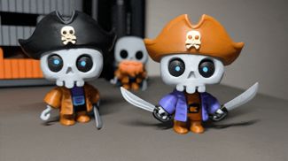 Skullbotz Pirate Captain - Modular Desk Toy No AMS