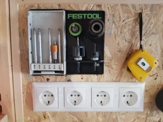 wall mount Festool bit holder