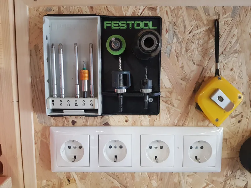 wall mount Festool bit holder 