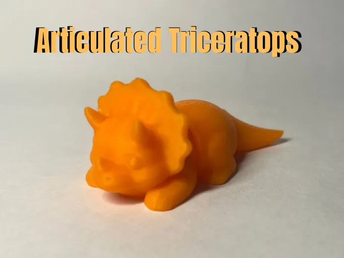 Articulated Triceratops Keychain!!!!!