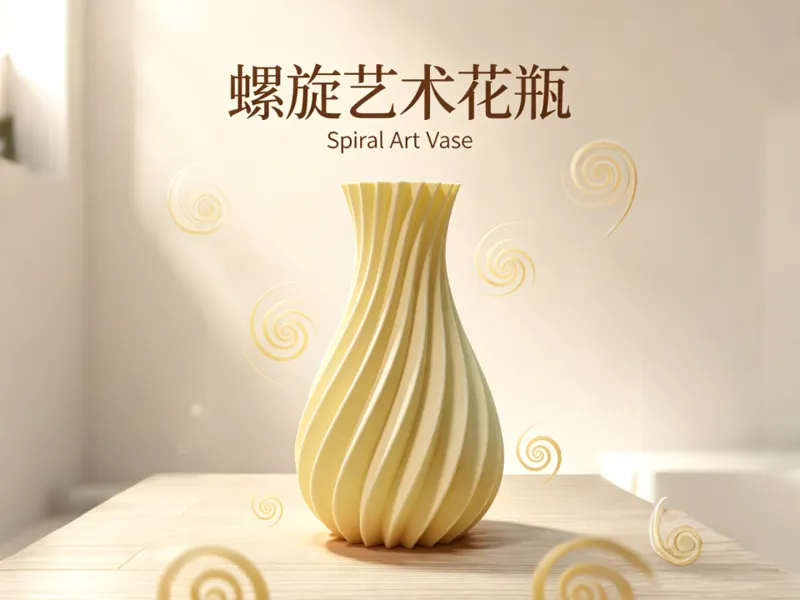 螺旋艺术花瓶