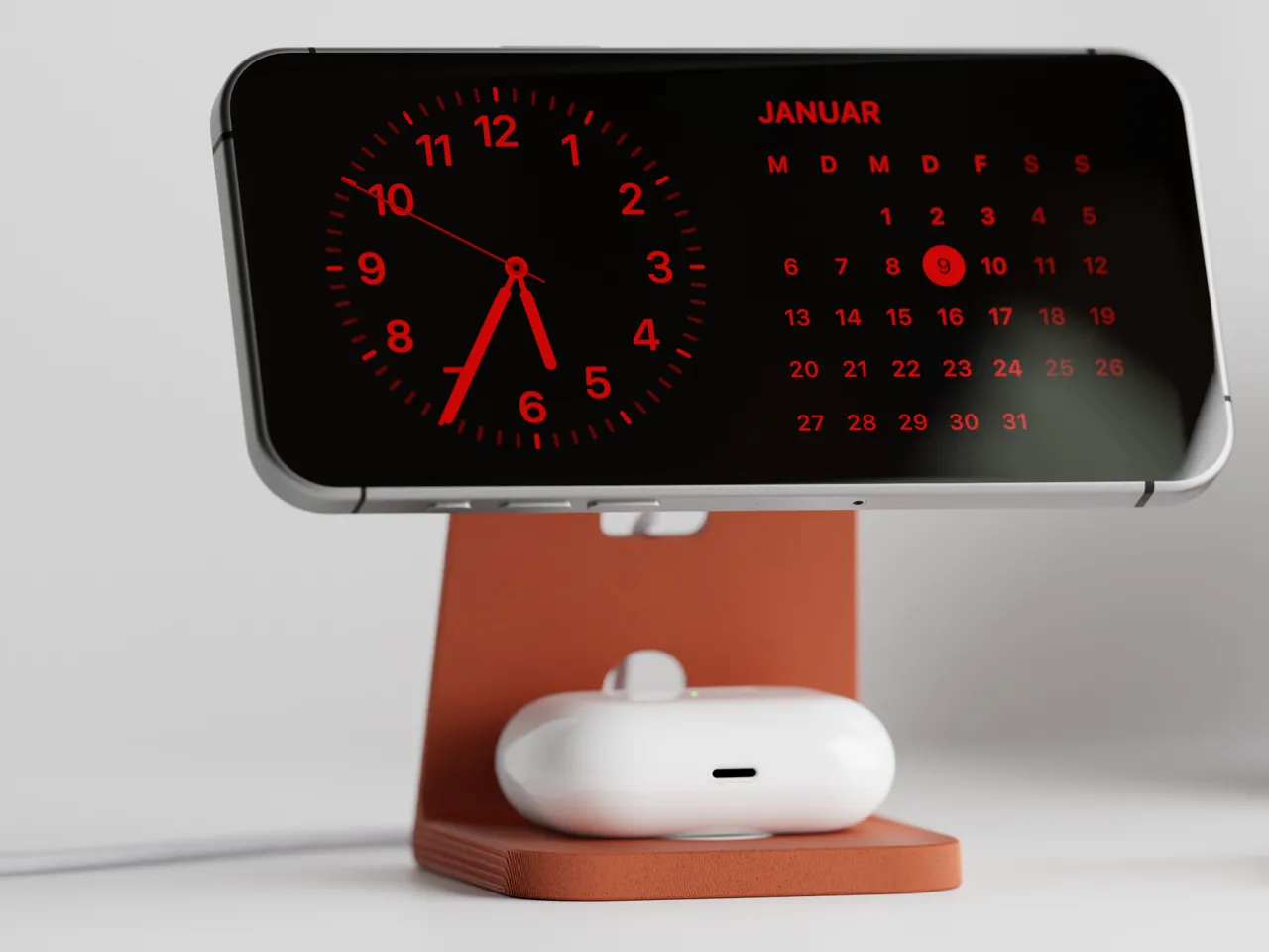 Minimalistic Phone Stand AirPod + MagSafe (USB-C) view 4