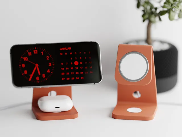 Minimalistic Phone Stand AirPod + MagSafe (USB-C)